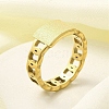 Textured Rectangle 304 Stainless Steel Finger Ring for Women RJEW-L126-03B-G-1