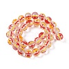 Transparent Glass Enamel Beads GLAA-B021-03-2