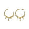 Rack Plating Brass Melting Drop Stud Earrings EJEW-F294-05G-2