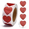 Heart Shaped Stickers Roll X-DIY-K027-A05-3