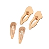 4Pcs Irregular Metal Snap Hair Clips PW-WG982C4-01-2