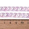 Electroplate Transparent Crackle Glass Beads Strands EGLA-Q135-02A-B04-4