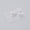 Spiral Hair Pin Coil Alloy Hair Accessories OHAR-WH0019-09-1