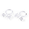 Plastic Clip-on Earring Findings X-KY-R014-01-5
