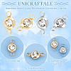 Unicraftale 20Pcs 2 Colors 304 Stainless Steel Crystal Rhinestone Connector Charms STAS-UN0041-19-3