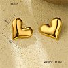 304 Stainless Steel Stud Earrings EJEW-S230-04G-1