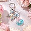 Butterfly Shape Resin & Acrylic Keychain KEYC-JKC01067-06-2