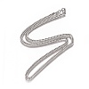 Non-Tarnish Men's Cuban Link Chain Necklaces NJEW-L172-1-2