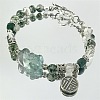 Pixiu Natural Fluorite Multi-Strand Bracelets OC8764-1