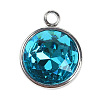 K9 Glass Rhinestone Pendants STAS-F123-26B-1