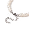 Natural Pearl Beaded Necklace for Women NJEW-JN04188-02-4