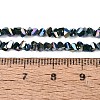 Electroplate Opaque Glass Beads Strands LS-EGLA-Q139-01A-C17-4