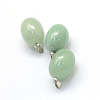 Oval Natural Green Aventurine Pendants G-Q433-09-2