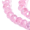 Baking Electroplate Glass Beads Strands LS-DGLA-A039-J6MM-B16-3
