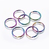 Ion Plating(IP) 304 Stainless Steel Split Key Rings STAS-G201-08B-M-1