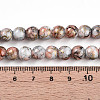 Baking Paint Glass Beads Strands X-DGLA-N003-8mm-B05-4