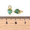 Brass Micro Pave Cubic Zirconia Charms KK-P192-08-G14-3