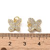 Rack Plating Brass Micro Pave Clear Cubic Zirconia Pendants KK-A206-06B-G-3