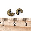 Iron Crimp Beads Covers IFIN-H030-AB-3