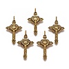 Tibetan Style Alloy Pendants PALLOY-J050-01AG-RS-1