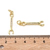 Brass Micro Pave Clear Cubic Zirconia Pendants KK-F930-26A-G-3