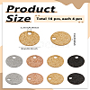 16Pcs 4 Colors 304 Stainless Steel Charms STAS-LP0004-30A-2