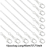 Brass Cable Chain Necklaces NJEW-YW0001-21A-S-1