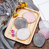 6Pcs 3 Colors Oval Resin Palette MRMJ-PH0001-60-2