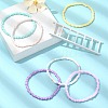 6Pcs 6 Color Glass Seed Beaded Stretch Bracelets Set BJEW-JB09509-4
