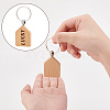 Wooden Keychain AJEW-WH0471-144-5