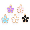 Alloy Enamel Charms ENAM-R059-02-M-RS-1