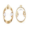 Brass Rhinestone Pendants KK-N216-412-1