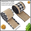 2 Rolls 2 Colors Imitation Burlap Ribbon DIY-CY0001-75-2