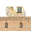 Electroplate Glass Beads EGLA-Z004-04B-04-3