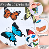 CRASPIRE 5 Sheets 5 Styles PVC Waterproof Self-adhesive Stickers DIY-CP0009-14-5