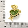 Rack Plating Brass Cubic Zirconia Pendants KK-M290-09-4