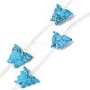Dyed Synthetic Turquoise Beads Strands G-B136-A04-2