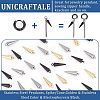 32Pcs 4 Style 2 Colors 304 Stainless Steel Pendants STAS-UN0026-37-3