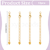 12Pc Brass Chain Extender FIND-BC0013-75B-2