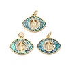 Brass Micro Pave Cubic Zirconia Pendants KK-K385-128G-1