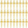 100Pcs Tibetan Style Alloy Pendants TIBEP-SC0003-53G-1