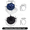 2 Sets 2 Colors  Mesh Veil Hair Bands MRMJ-GA0001-24-2