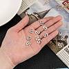 Tarnish Resistant 304 Stainless Steel Letter Charms STAS-O072-S-3