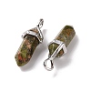 Natural Unakite Pointed Pendants G-K329-39P-3