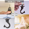 Alloy Chandelier Lighting Hooks FIND-WH0191-02B-6