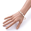 Natural Baroque Pearl Keshi Pearl Beaded Bracelets BJEW-JB05264-4
