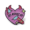 Cartoon Devil Heart with Knife Alloy Enamel Pin Brooch JEWB-C029-10B-1