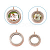 4Pcs 2 Style Alloy Glass Crystal Rhinestone Pendants PALLOY-TA0002-36D-4