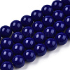 Opaque Solid Color Glass Beads Strands LS-GLAA-T032-P8mm-03-1