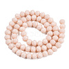 Opaque Solid Color Glass Beads Strands X-EGLA-A034-P10mm-D17-3